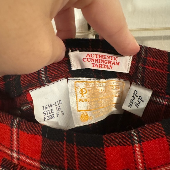 Pendlton two piece red‎ check shirt suit size vintage 18 - Picture 4 of 4